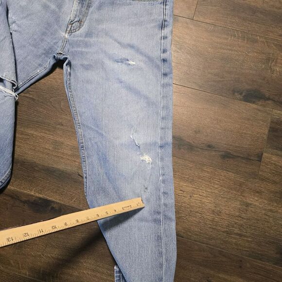 LEVIS 505 35x32 trashed distressed faded denim - Picture 15 of 16